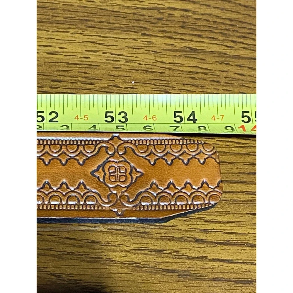 USA Made Embossed Genuine Leather‎ Replacement Belt Strap 1-1/2